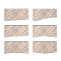 Beige Layered Marble Accent Baffle
