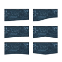 Blue Smooth Marble Accent Baffle