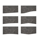 Dark Rough Concrete Accent Baffle