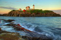 Serene Landscapes Lighthouse Island