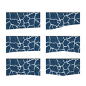 White Veins Blue Marble Accent Baffle