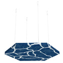 White Veins Blue Marble Accent Cloud