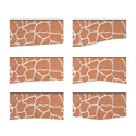 White Veins Orange Marble Accent Baffle