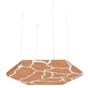 White Veins Orange Marble Accent Cloud