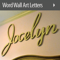 Audimute Acoustic Custom Word Wall Art Letter Acoustic Custom Word Wall Letter