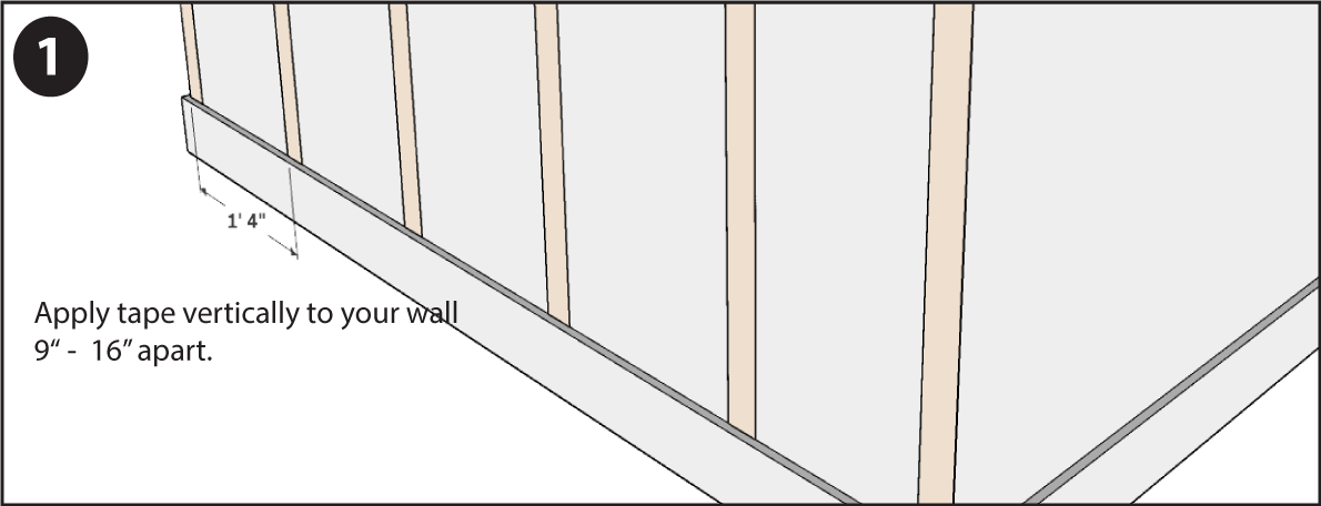Strata Accent Wall Installation Step 1