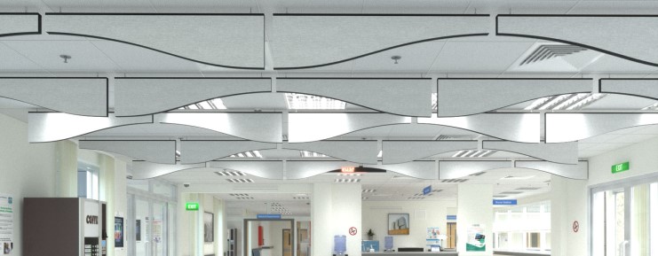 AcoustiFelt Acoustic Ceiling Baffles