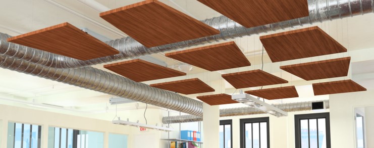 AcoustiWood Acoustic Ceiling Clouds